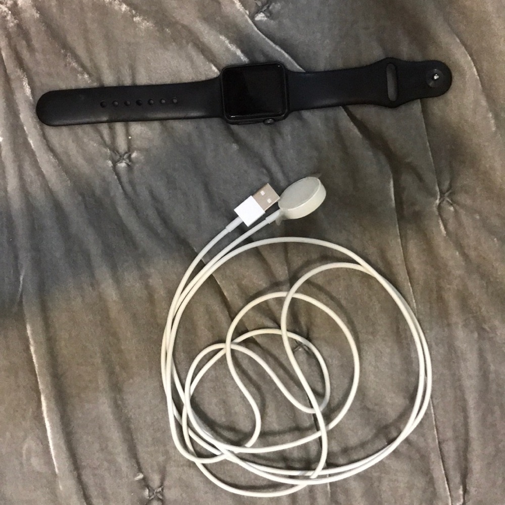 Black 38 mm Apple Watch Series 1